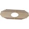 Ekena Millwork Chrysler Wood Fretwork Pierced Ceiling Medallion, Birch, 32"W x 16"H x 8 3/8"ID x 3/8"T CMWP32X16X0375CSBI - alternate 5